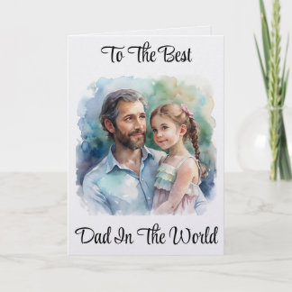 Tarjeta de Felicitación de Padre e Hija