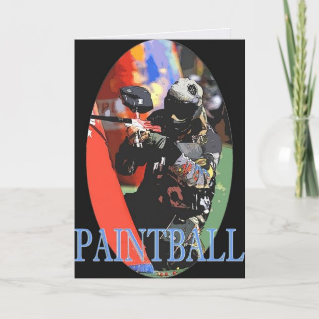Tarjeta de felicitación de Paintball (Anverso)