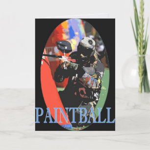 Tarjeta de felicitación de Paintball