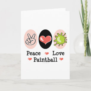 Tarjeta de felicitación de Paintball del amor de