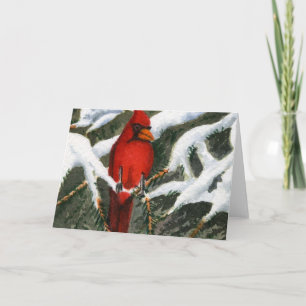 Tarjeta de felicitación de paisajes de nieve