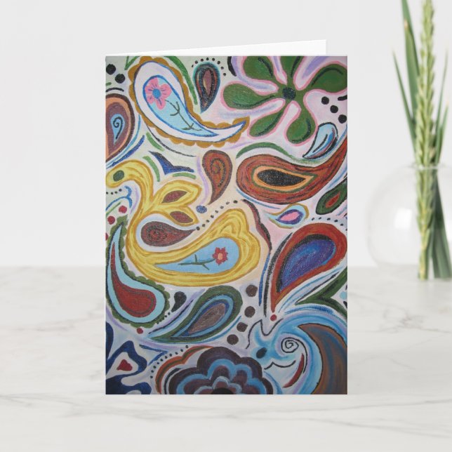 Tarjeta de felicitación de Paisley (Anverso)
