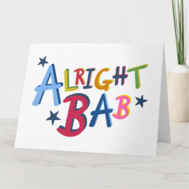 Tarjeta de Felicitación de Palabras del País Negro