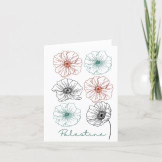 Tarjeta de felicitación de Palestina