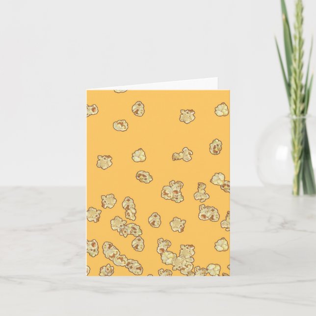 Tarjeta de felicitación de palomitas (Anverso)