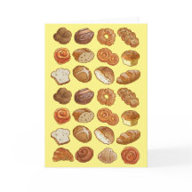 Tarjeta de felicitación de pan