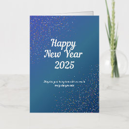 Tarjeta de felicitación de papel de aluminio plega