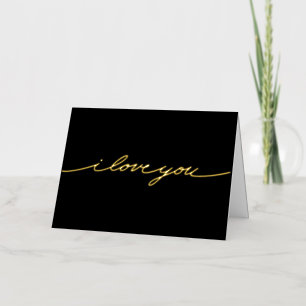 Tarjeta de felicitación de papel de aluminio simpl