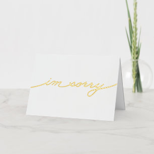 Tarjeta de felicitación de papel de aluminio simpl