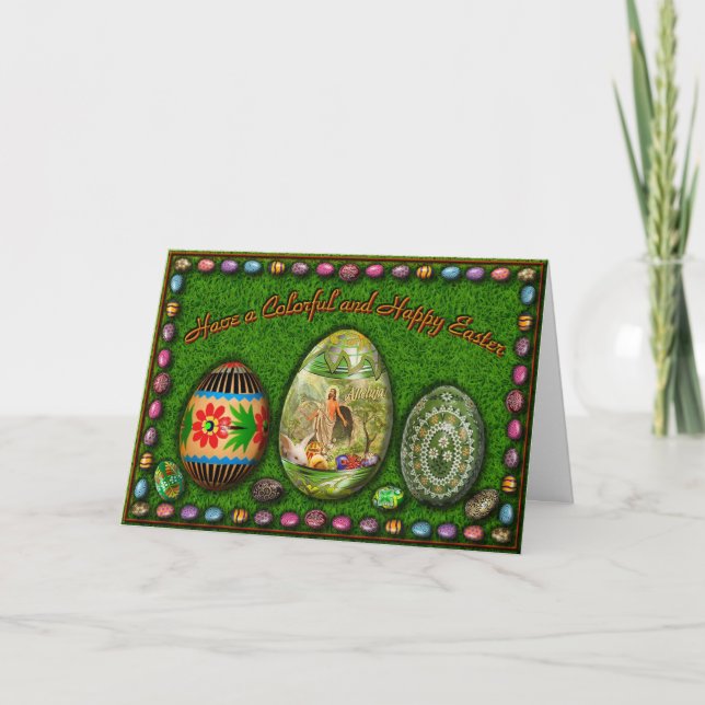 Tarjeta de felicitación de Pascua (Anverso)