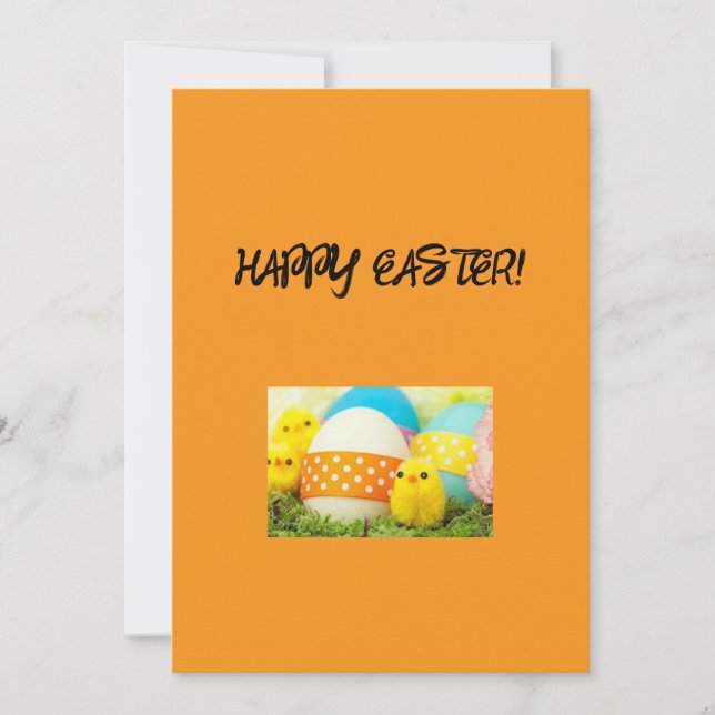 Tarjeta de felicitación de Pascua (Anverso)