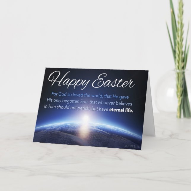 Tarjeta de felicitación de Pascua (Anverso)