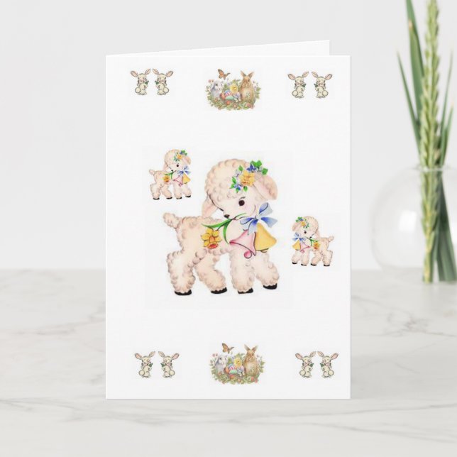 Tarjeta de felicitación de Pascua (Anverso)