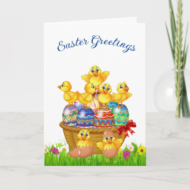 Tarjeta de felicitación de Pascua (Anverso)