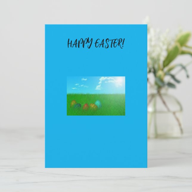 Tarjeta de felicitación de Pascua (Anverso de pie)