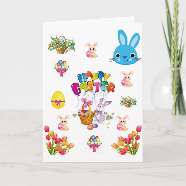 Tarjeta de felicitación de Pascua (Anverso)