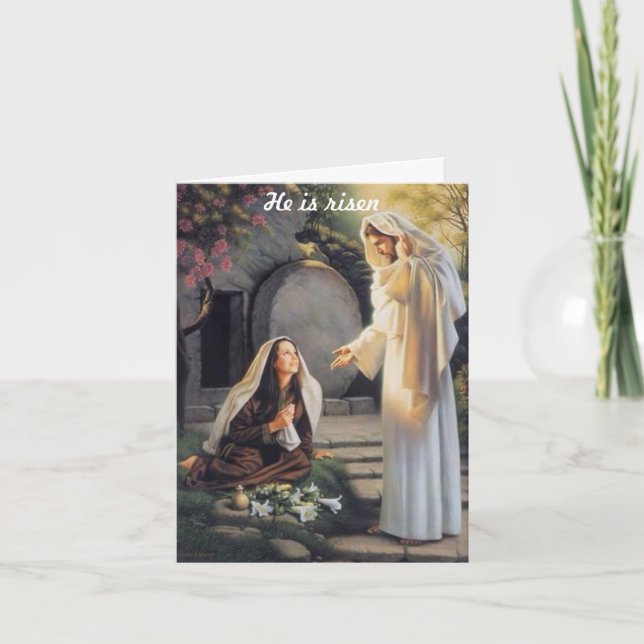 Tarjeta de felicitación de Pascua (Anverso)