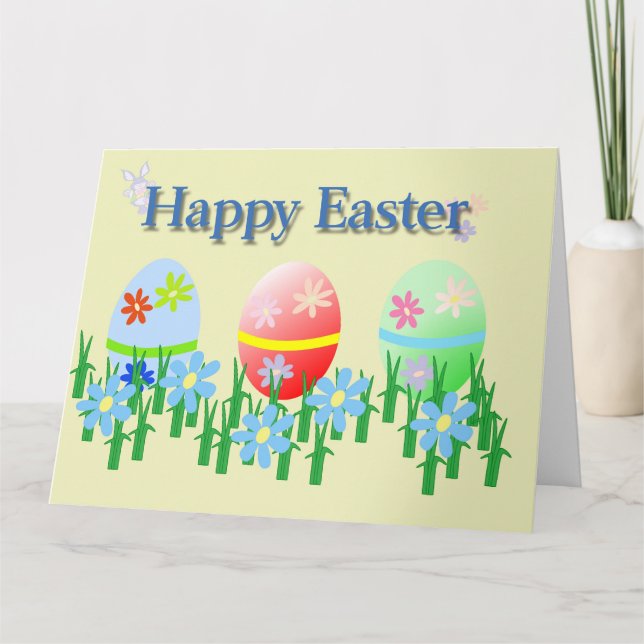 Tarjeta de felicitación de Pascua (Anverso)