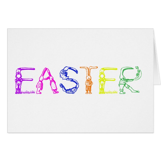 Tarjeta de felicitación de Pascua (Anverso (Horizontal))