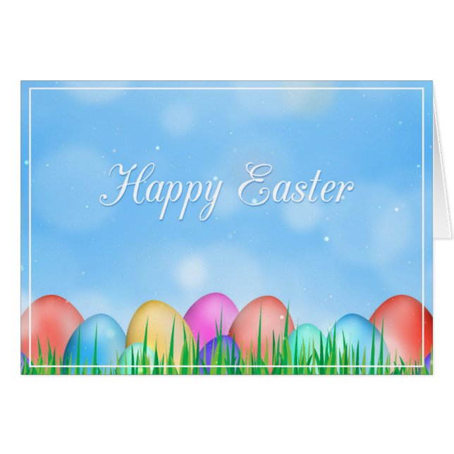 Tarjeta de felicitación de Pascua (Anverso (Horizontal))