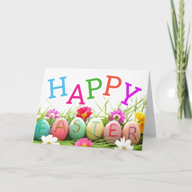 Tarjeta de felicitación de Pascua (Anverso)