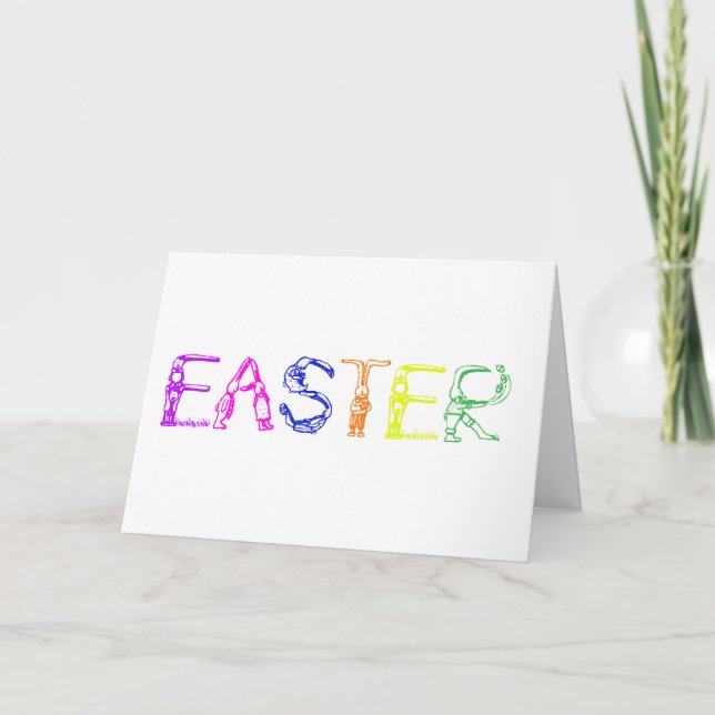 Tarjeta de felicitación de Pascua (Anverso)