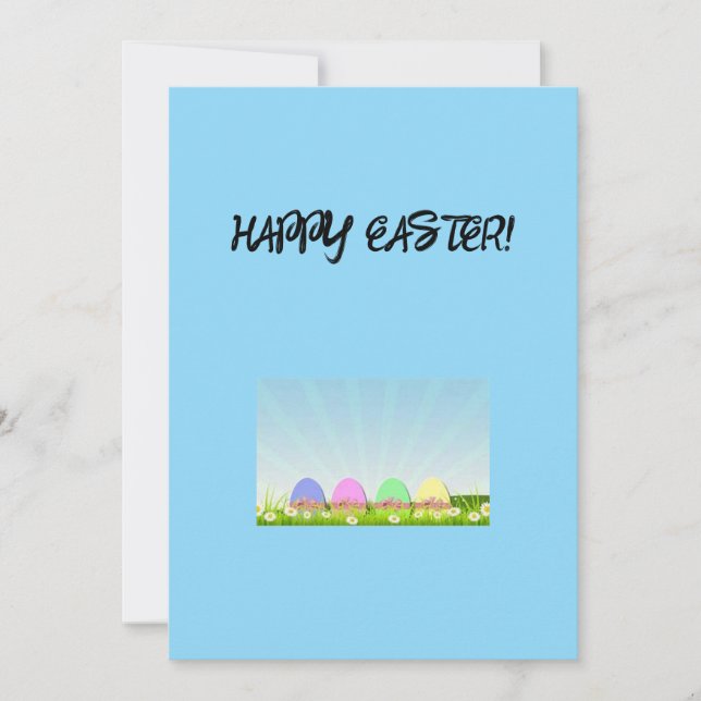 Tarjeta de felicitación de Pascua (Anverso)