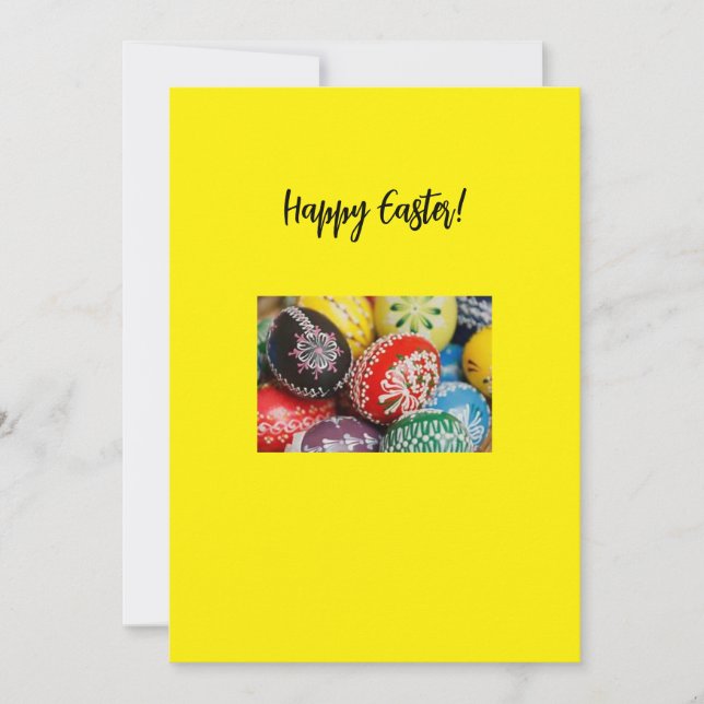 Tarjeta de felicitación de Pascua (Anverso)