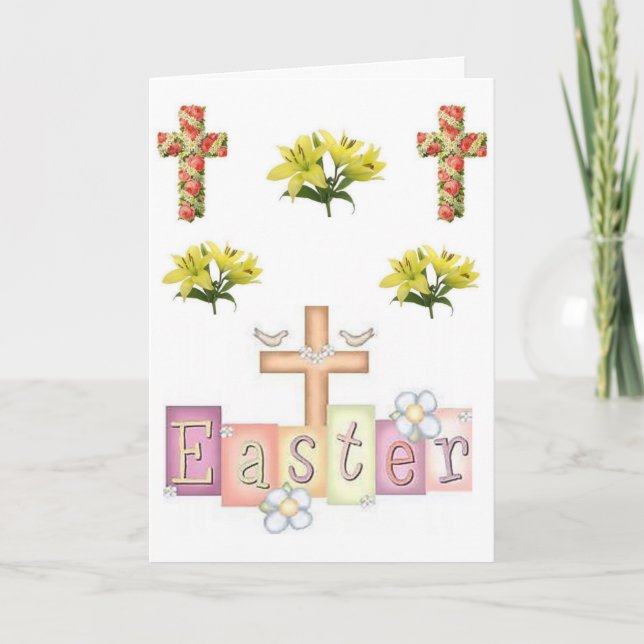 Tarjeta de felicitación de Pascua (Anverso)