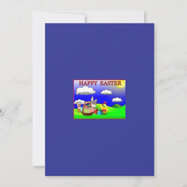 Tarjeta de felicitación de Pascua (Anverso)