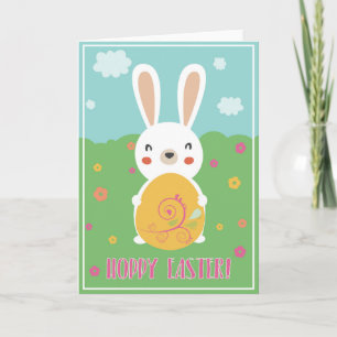 Tarjeta de felicitación de Pascua alegre