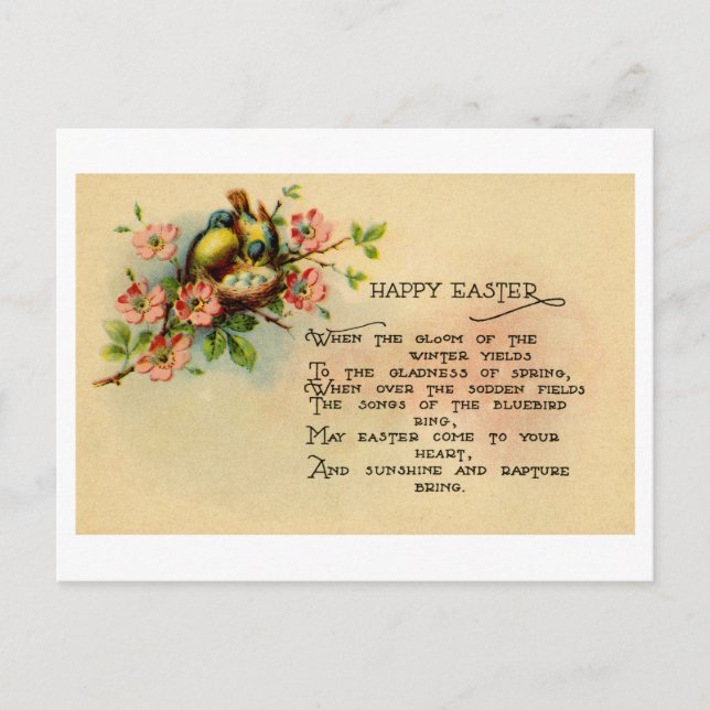 Tarjeta de felicitación de Pascua (aproximadamente (Anverso)