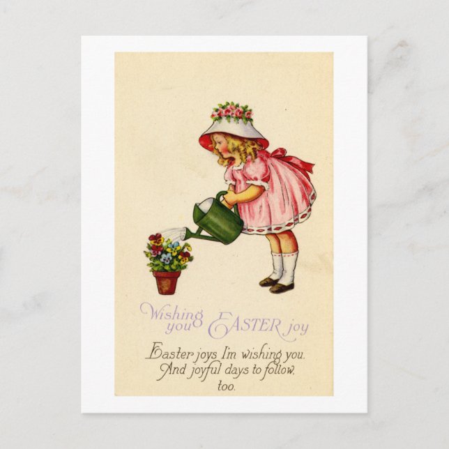 Tarjeta de felicitación de Pascua (CA 1915) (Anverso)