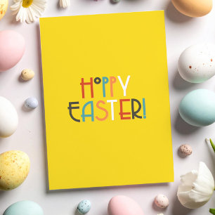 Tarjeta de felicitación de Pascua con texto brilla