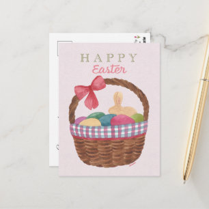 Tarjeta de Felicitación de Pascua - Conejo Dorado 