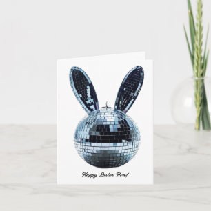 Tarjeta de felicitación de Pascua Cute Disco Ball 