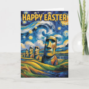 Tarjeta de felicitación de Pascua de la Isla de Pa