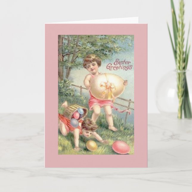 Tarjeta de felicitación de Pascua de Victoria (Anverso)