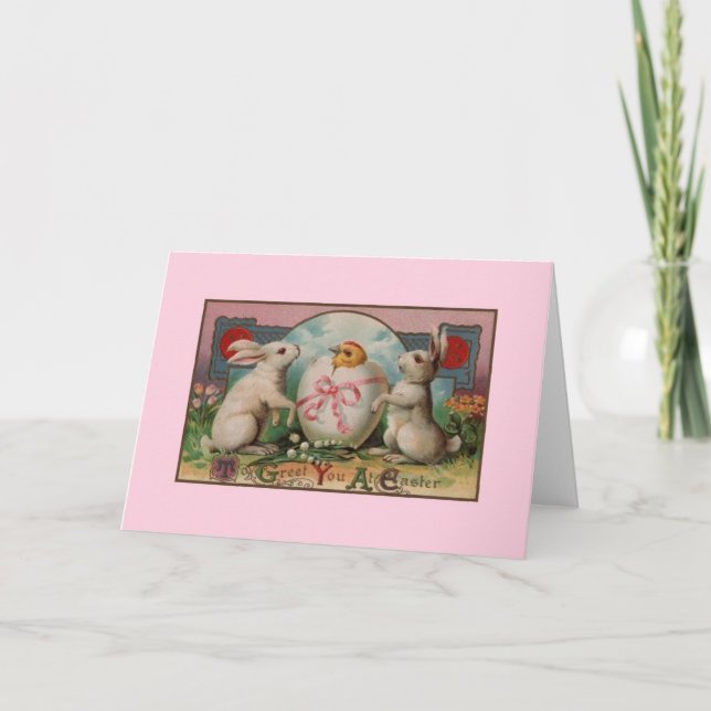 Tarjeta de felicitación de Pascua de Victoria (Anverso)