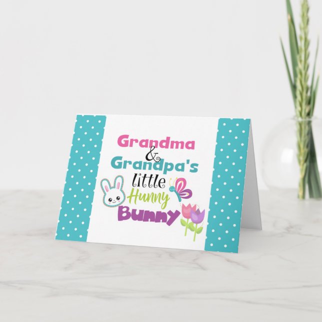 Tarjeta de felicitación de Pascua del abuelo de la (Anverso)