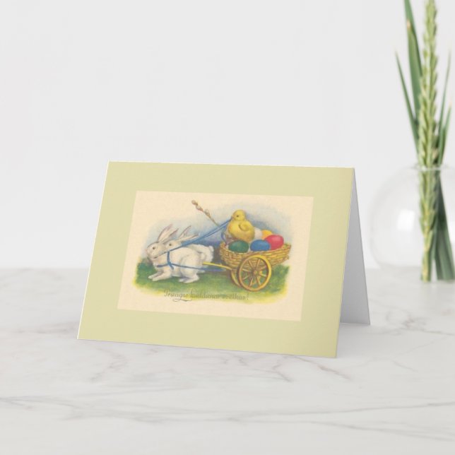 Tarjeta de felicitación de Pascua del Latvian del (Anverso)