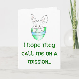 Tarjeta de felicitación de Pascua del misionario