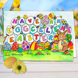 Tarjeta de felicitación de Pascua excelente de Nic