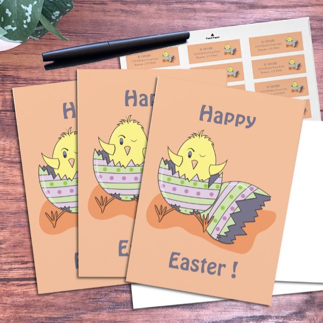 Tarjeta de felicitación de Pascua feliz de Chick W (Subido por el creador)