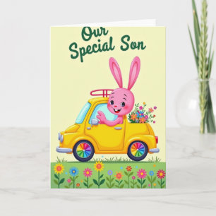 Tarjeta de felicitación de Pascua para hijo especi