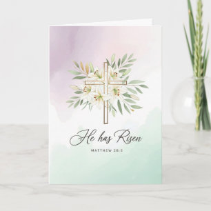 Tarjeta de felicitación de Pascua "Se Ha Levantado