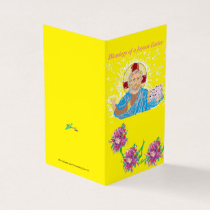 Tarjeta de felicitación de Pascua Tarjeta plegada 