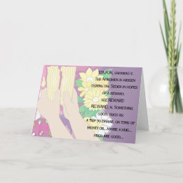 Tarjeta de felicitación de pascua "Tsafun signific