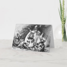 Tarjeta de felicitación de Pascua Vintage