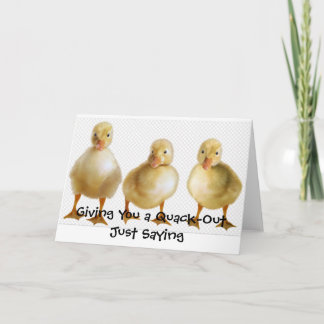 Tarjeta de felicitación de pato